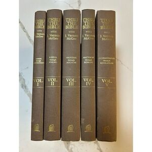 J. Vernon McGee Thru the Bible Volumes 1-5 Complete Set Genesis - Revelation